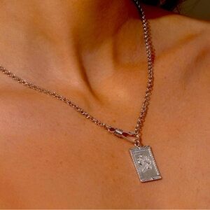 NEW Uncommon James Silver Rosy Pendant Necklace